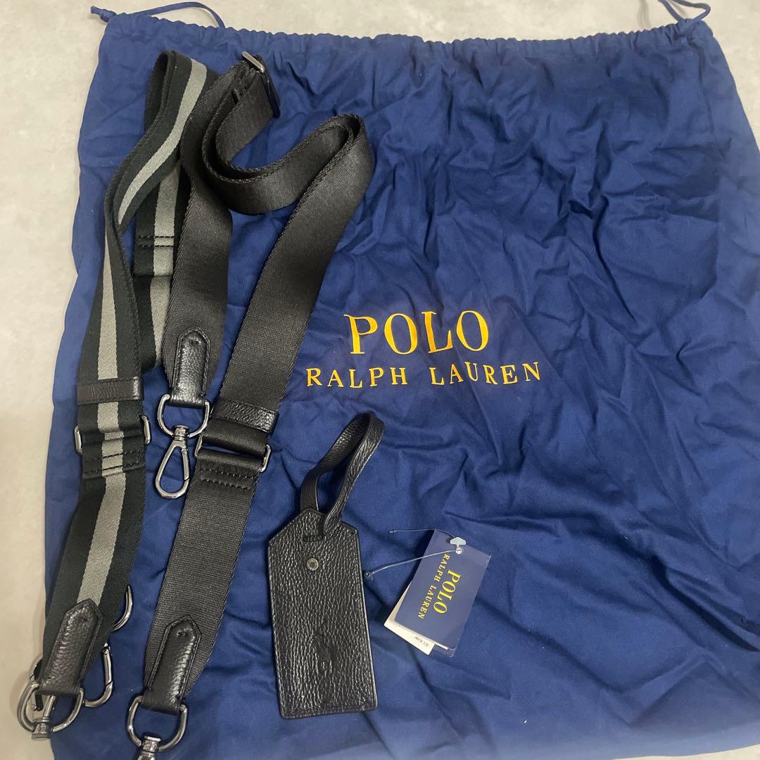 坂*馬様 POLO RALPH LAUREN 黒 レザートートバッグ