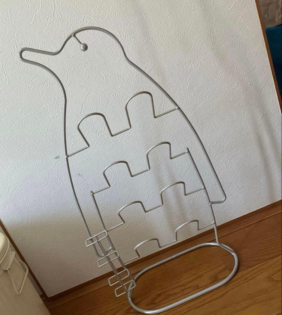昭和レトロ　ペンギン型　スリッパラック