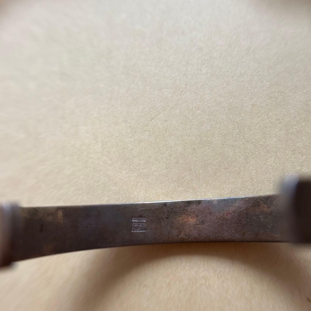 シルバーデザインバングル　インディアンジュエリー　UC刻印　925