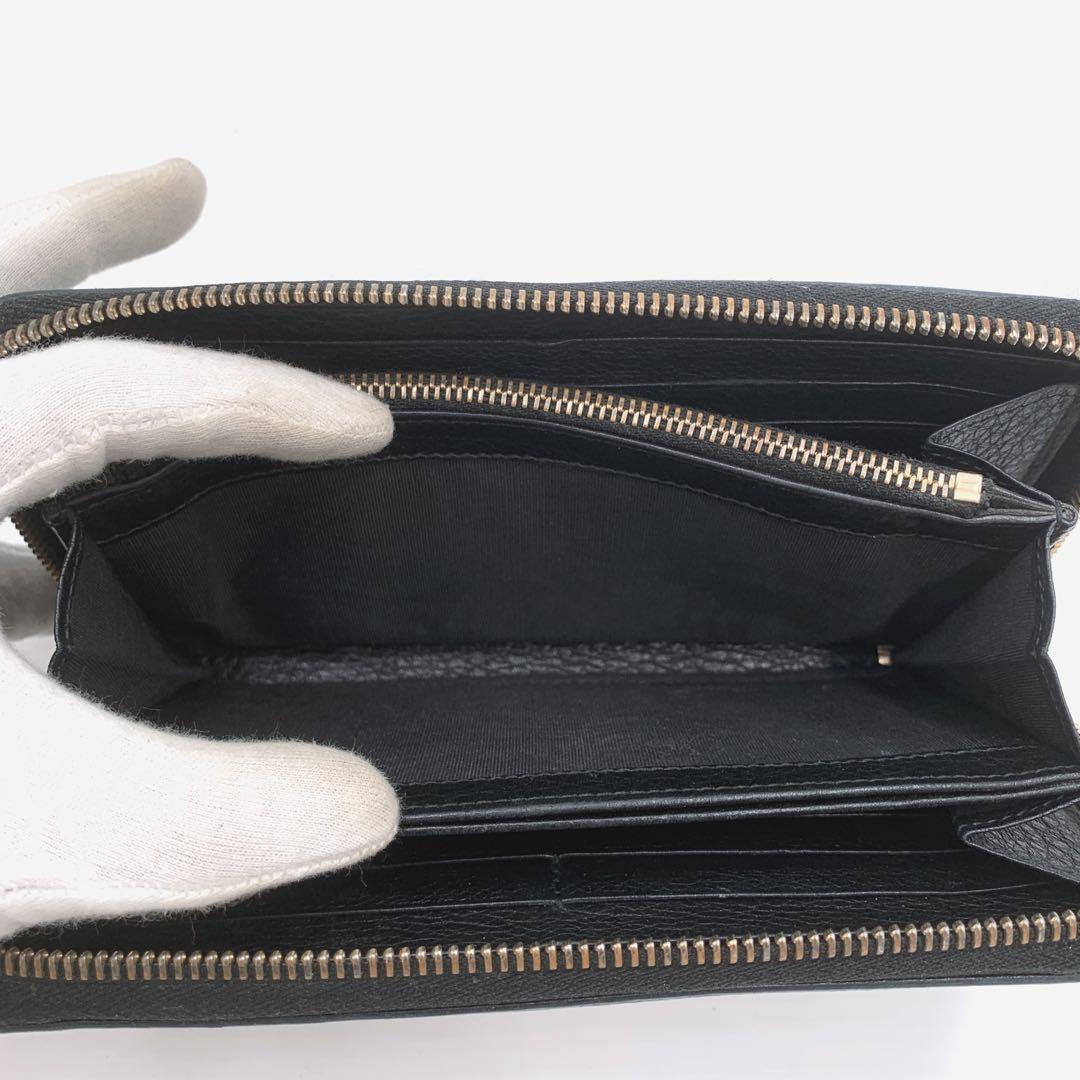 GUCCI GG ソーホー レザー 長財布 ラウンドジップ ロングウォレット