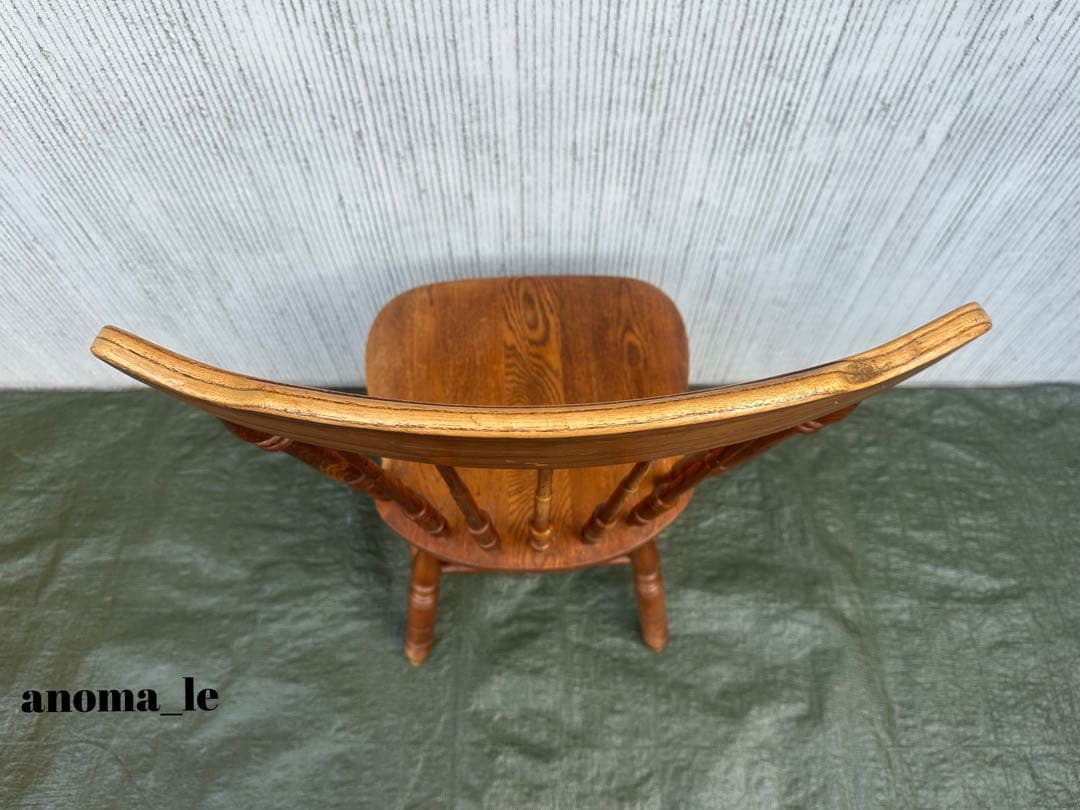 1008【ダイニングチェア】　米国　木製　ウィンザーチェア　スティックバック