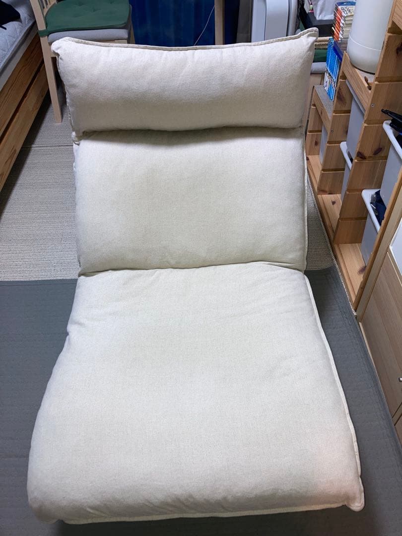 (引取り限定)　無印良品　純正品　ハイバックリクライニングソファ+オットマン