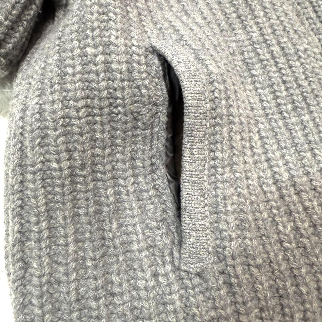 美品✨HERNO　リバーシブルショートスリーブニットダウン 42 グレー