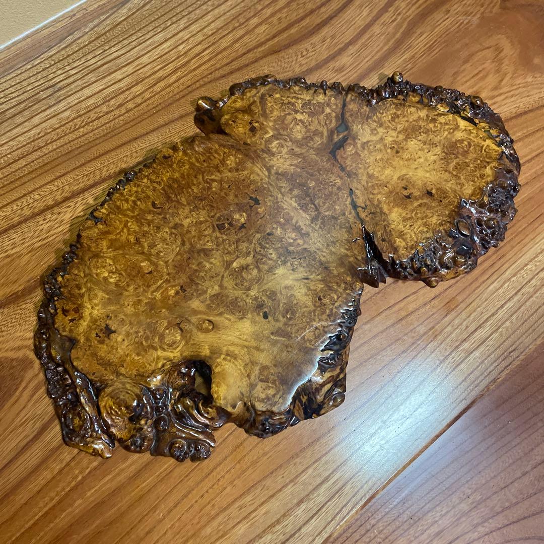 花梨玉杢 葡萄杢 天然木花台 飾り台 盆栽台 時代古木 花梨 玉杢瘤