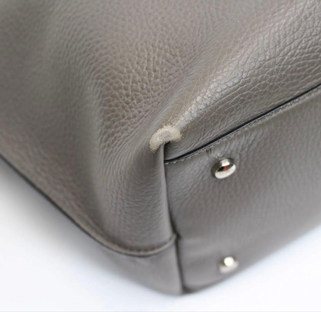 TOD’S トッズ トートバッグ ジョイ グレー レザー A4大容量ユニセックス