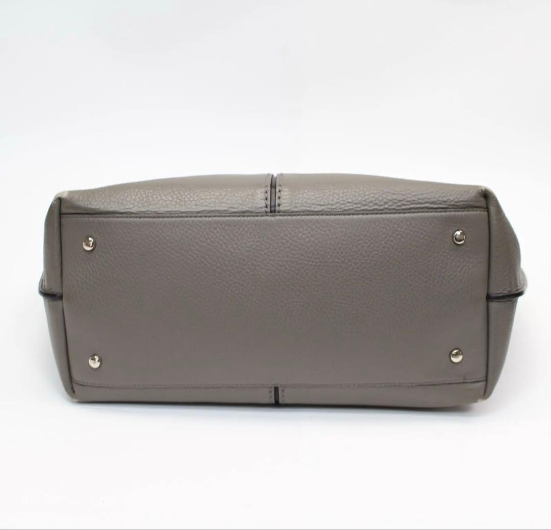 TOD’S トッズ トートバッグ ジョイ グレー レザー A4大容量ユニセックス