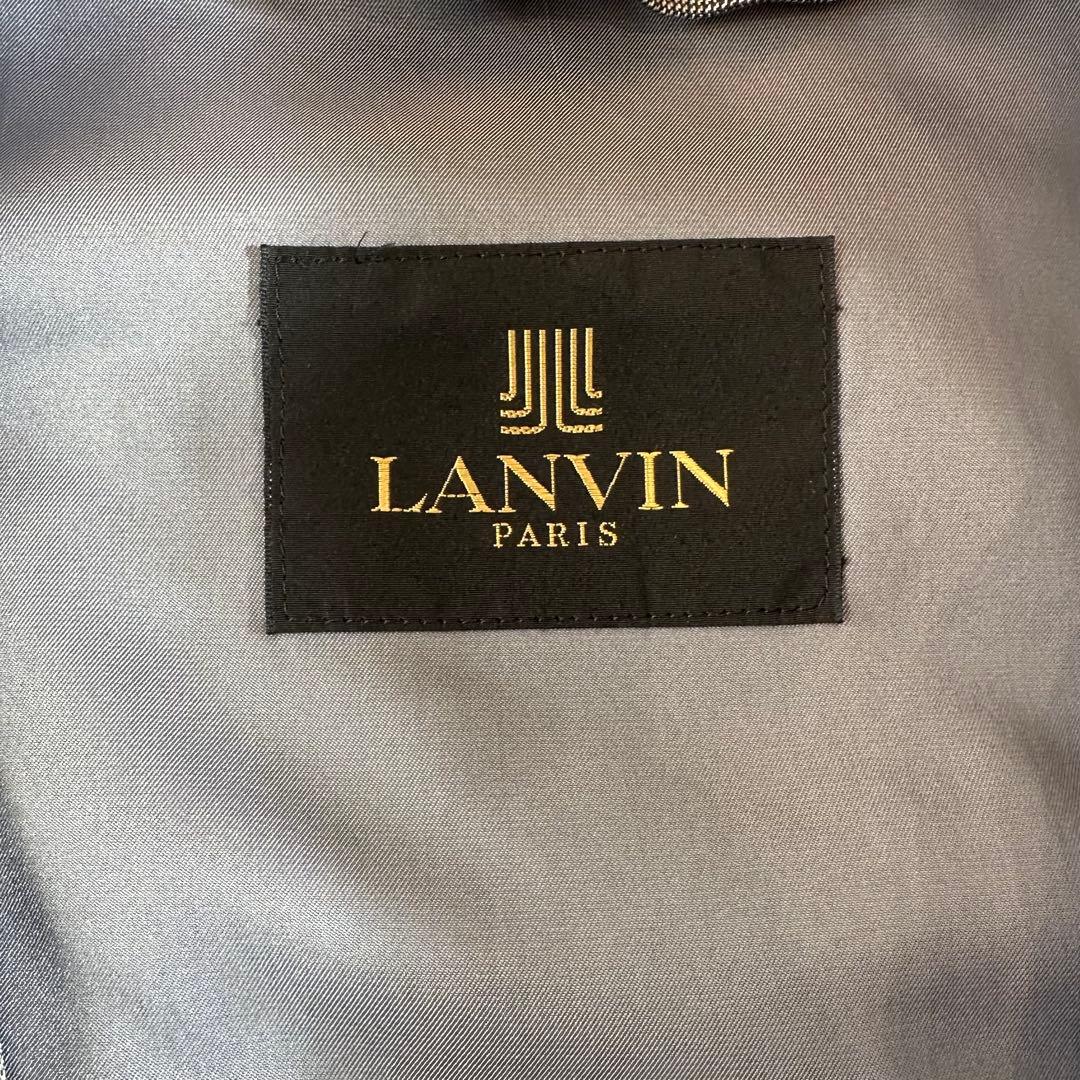【美品】ライナー付き　LANVIN ステンカラーコート グレー　L カシミヤ混