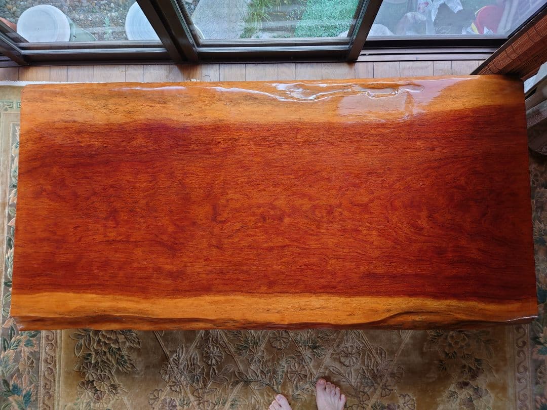 座卓 無垢材 テーブル 光沢仕上げ