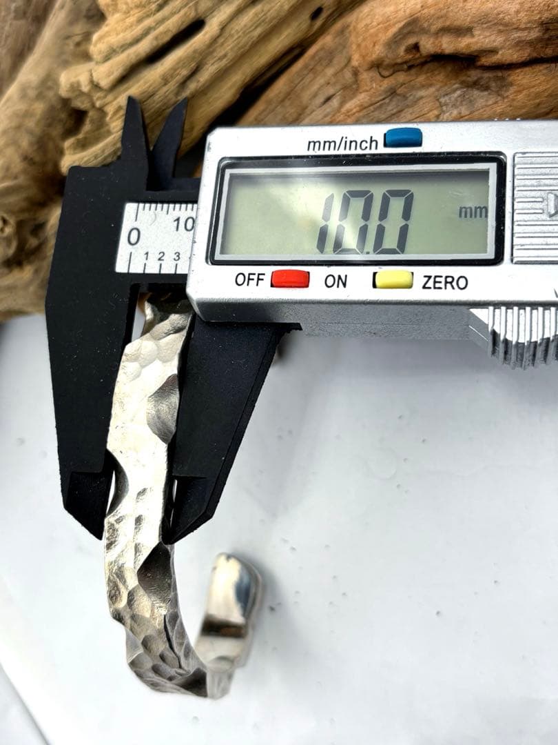 バングル　silver925 槌目　ゴツめ