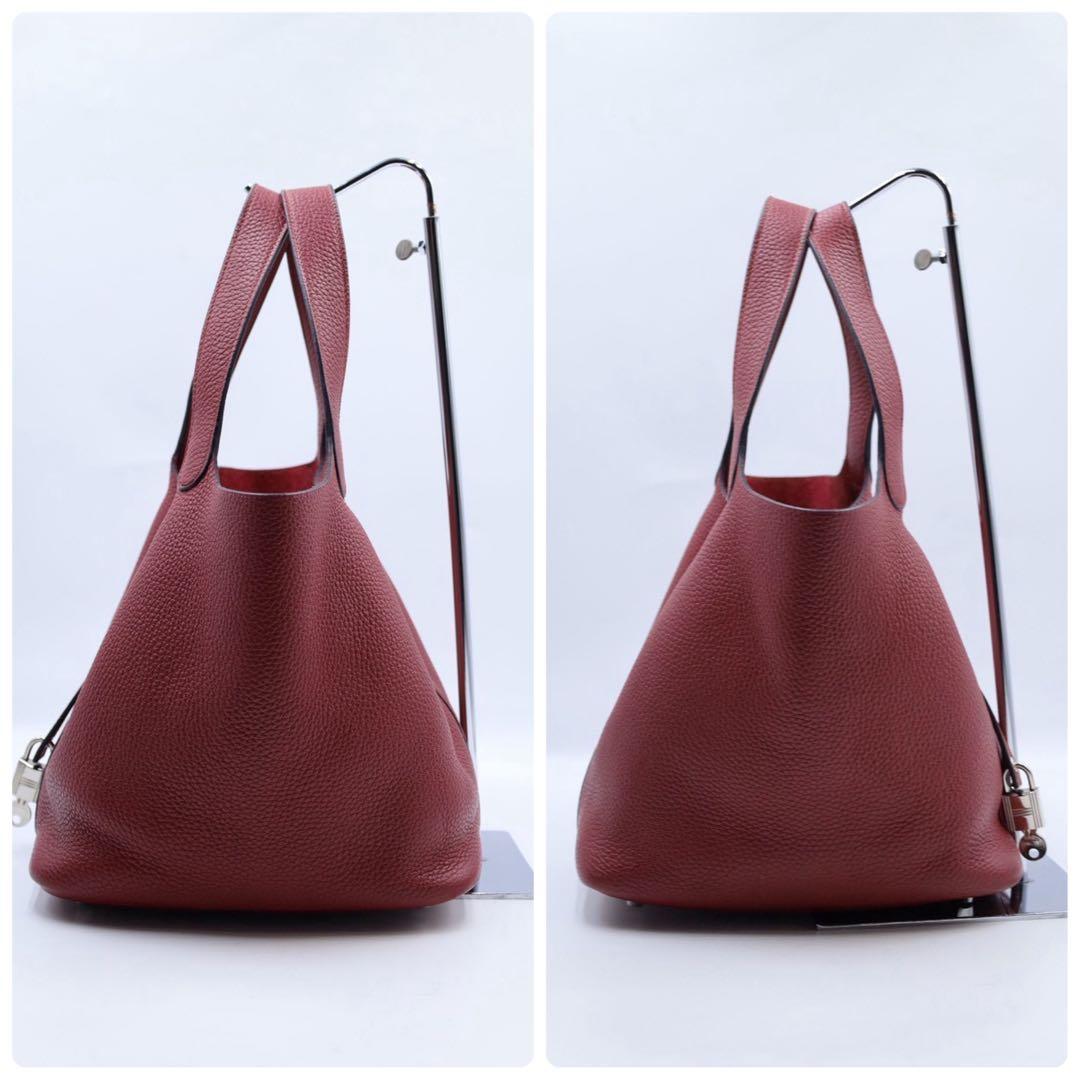 【超美品】　エルメス ピコタンロックMM レッド　ボルドー トリヨンクレマンス