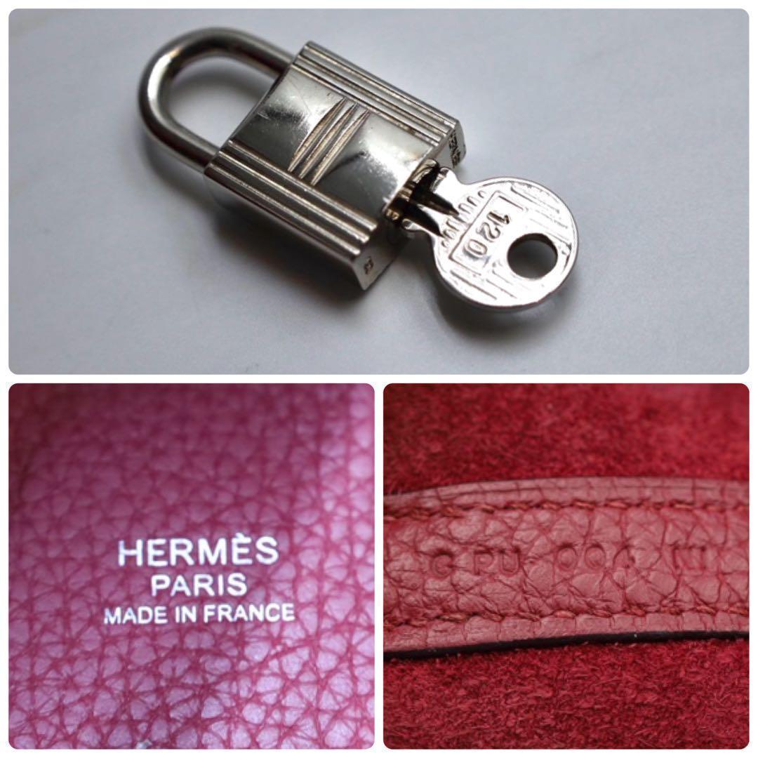 【超美品】　エルメス ピコタンロックMM レッド　ボルドー トリヨンクレマンス