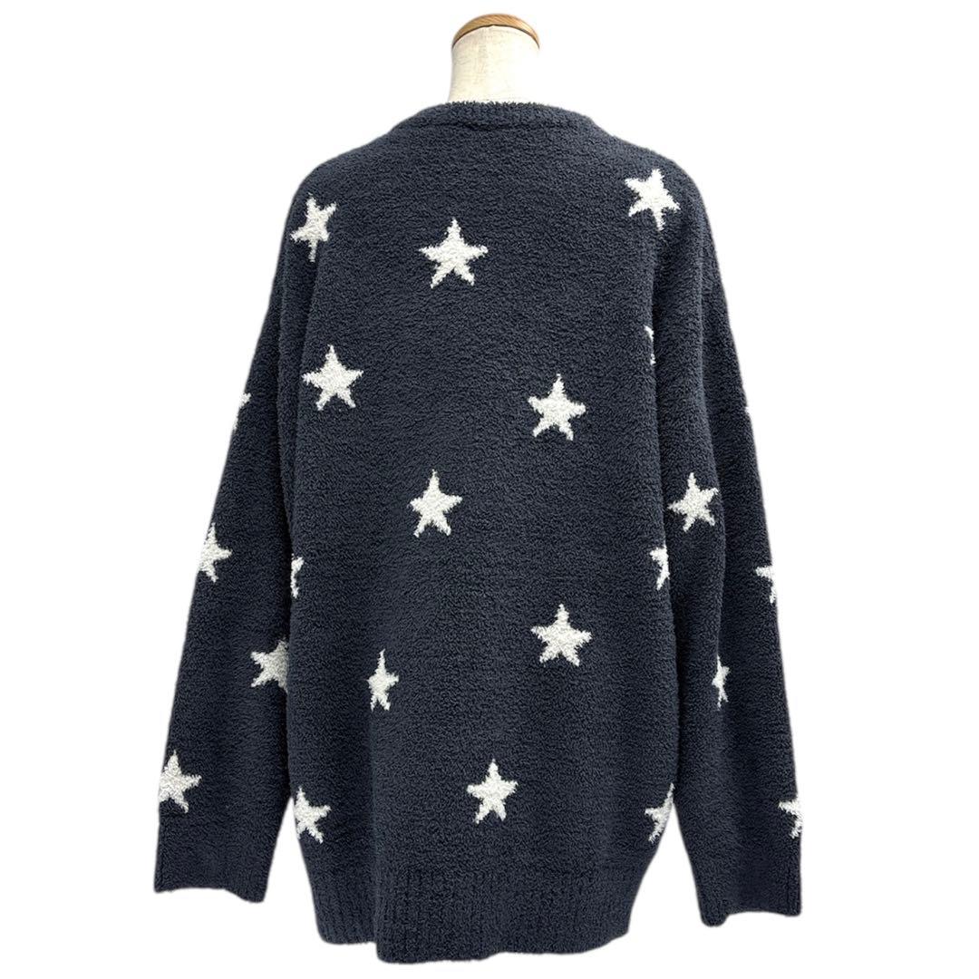 美品ジェラピケパウダースタープルオーバーパンツセットアップFネイビーb5K007