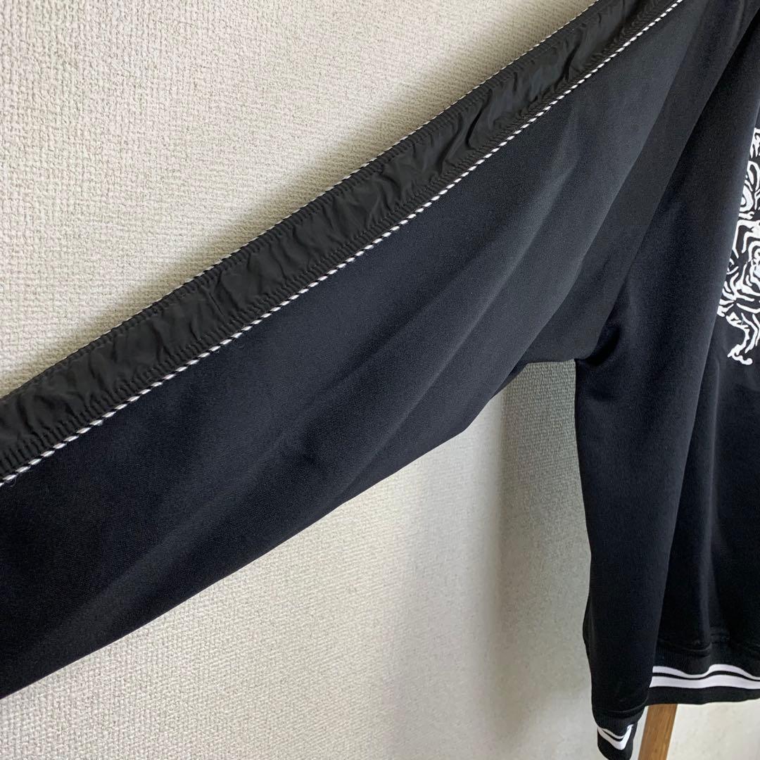 オニツカタイガー トラックジャケット 虎刺繍ロゴ ブラック XL 即完品