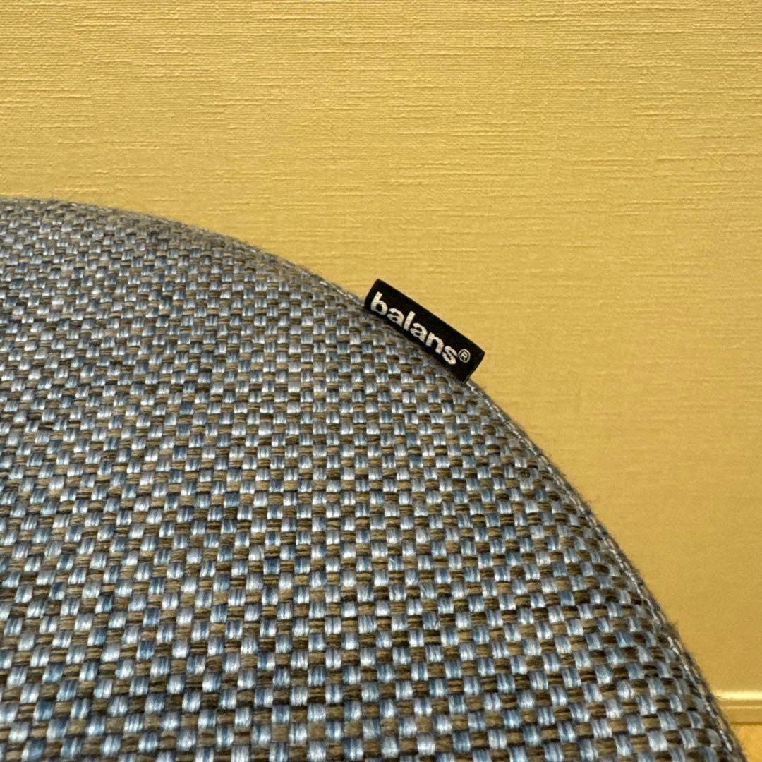 バランスシナジー ラウンド 織柄ブルー　美品