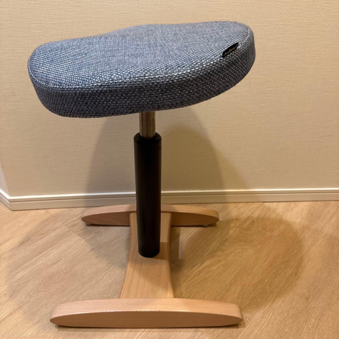 バランスシナジー ラウンド 織柄ブルー　美品