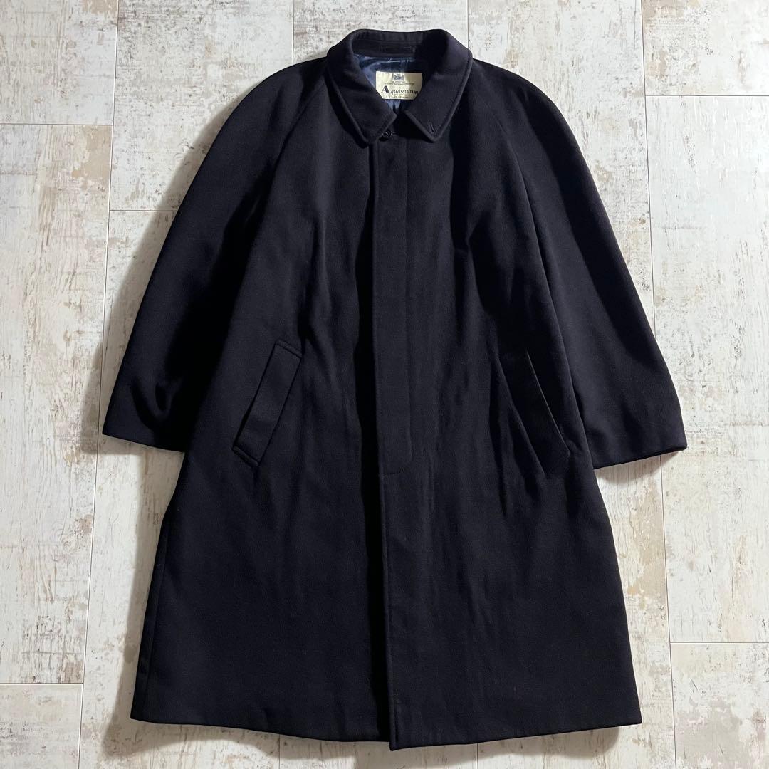 Aquascutum アクアスキュータム 英国製 カシミヤ ステンカラーコート
