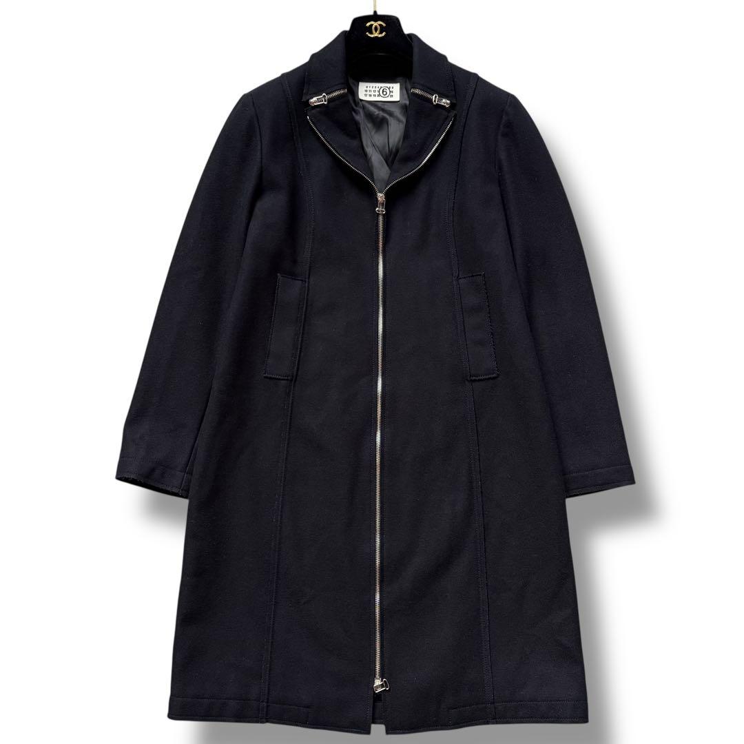 XL相当 ここのえ期 マルタンマルジェラ ロングコート ダブルジップ ウール