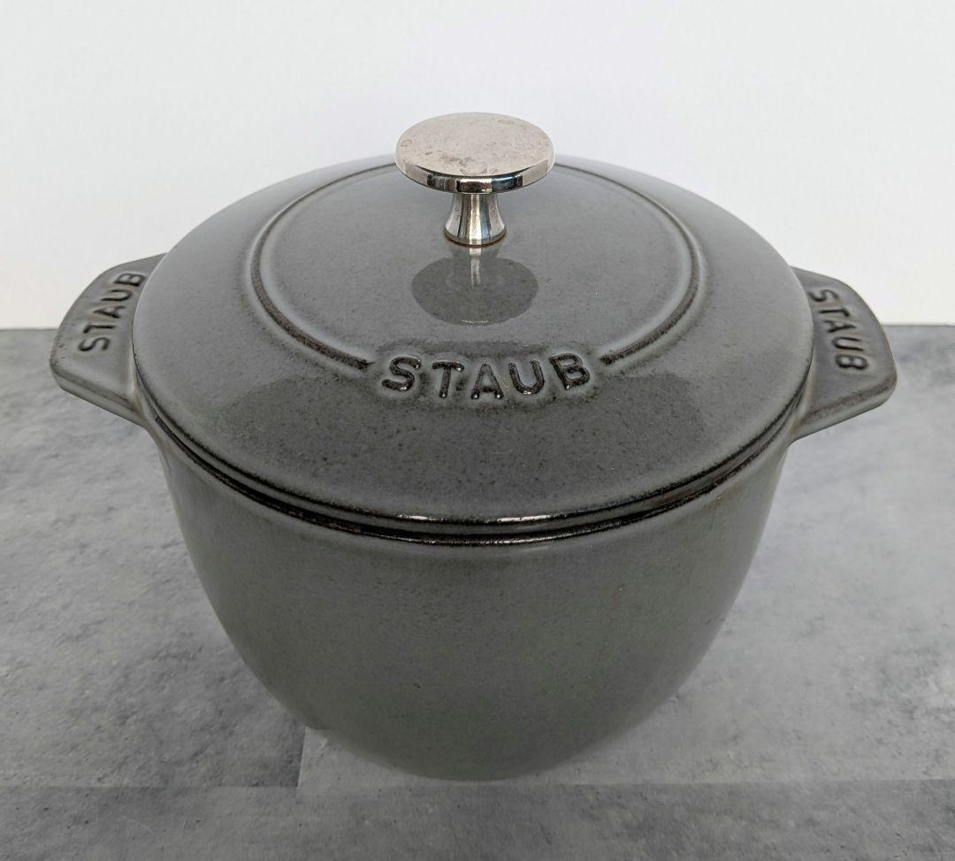 ストウブ ラ・ココット de GOHAN M 16cm グレー 2合炊き