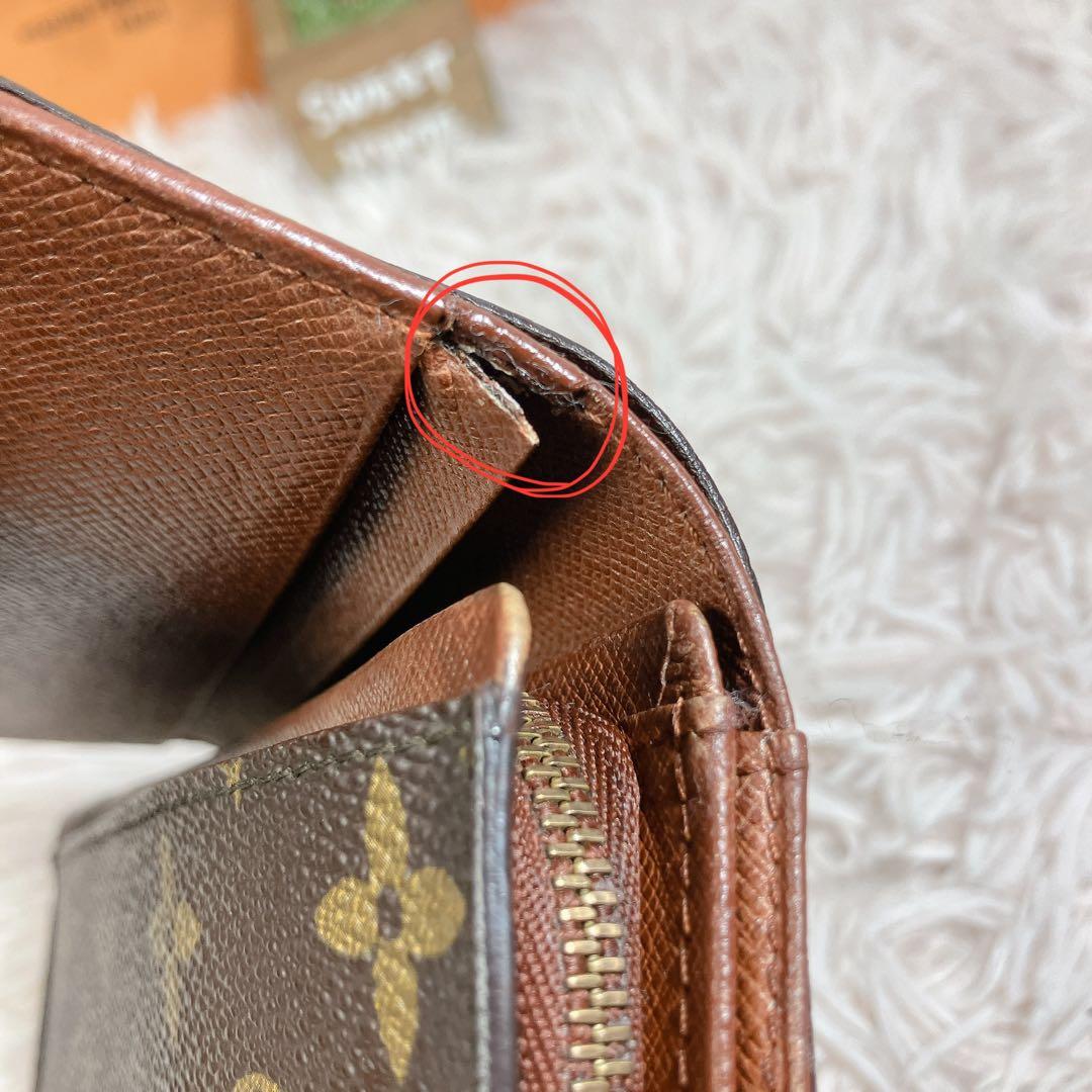 希少 美品 ルイヴィトン モノグラム ポルトフォイユ トレゾール 財布 L字