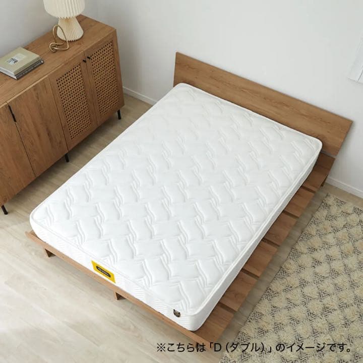 セミダブルベッドフレーム&ベッドマットレスセット