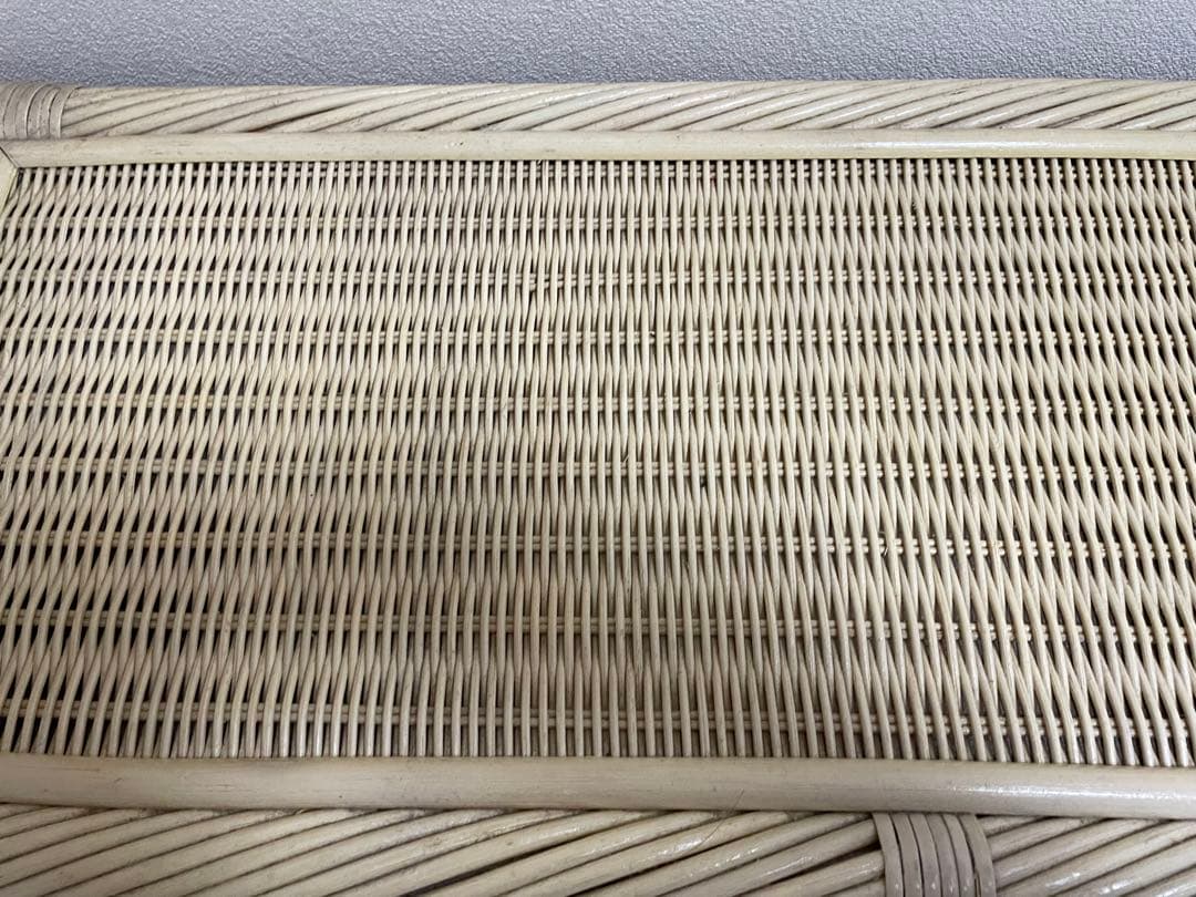 ヴィンテージ　ホワイトラタン風チェスト 3段☆②