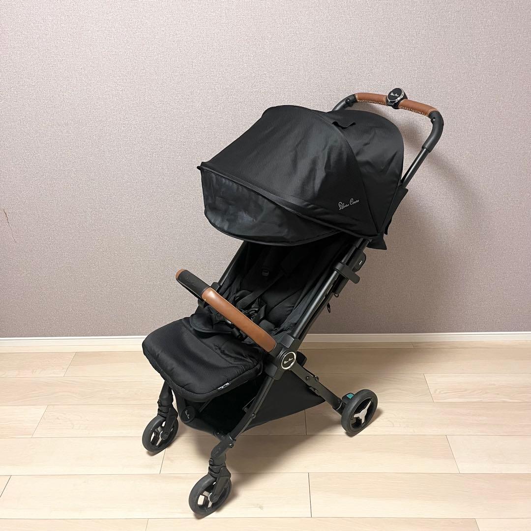 シルバークロス Jet ベビーカー 高級品 英国王国御用達　ブラック
