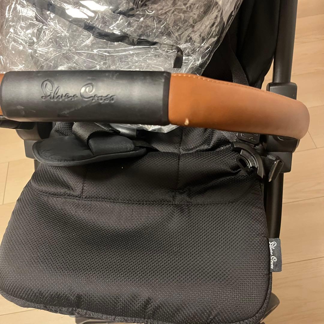 シルバークロス Jet ベビーカー 高級品 英国王国御用達　ブラック