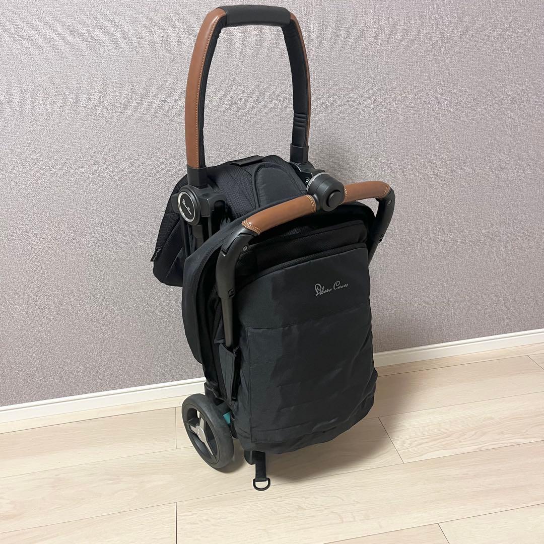 シルバークロス Jet ベビーカー 高級品 英国王国御用達　ブラック