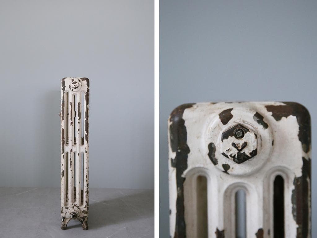 フランスアンティーク鉄製5連ラジエター/暖房オブジェ/ディスプレイ(81-178