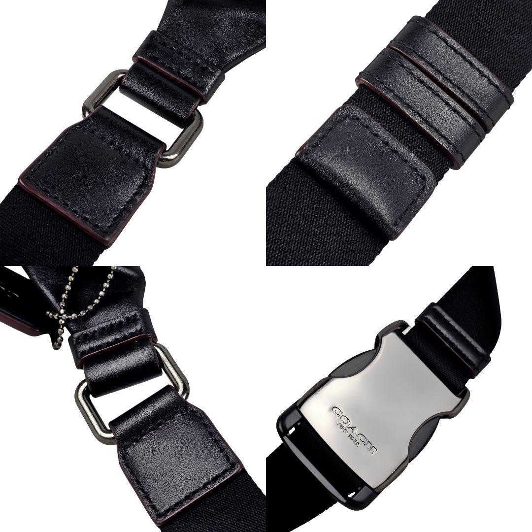 美品 コーチ COACH ウエストバッグ ボディーバッグ ブラック