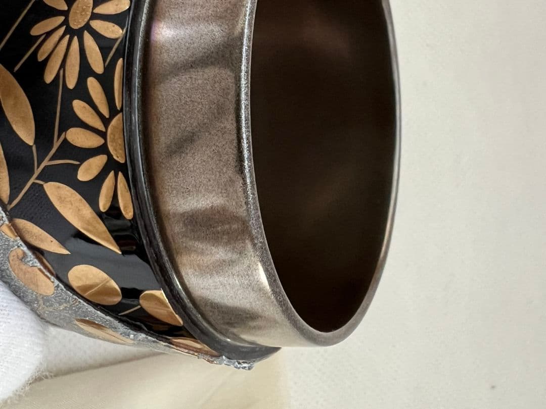 武蔵野 雪吹(ふぶき)棗 3代清石 (川谷内正廣) 堀内宗完箱書き 茶道具