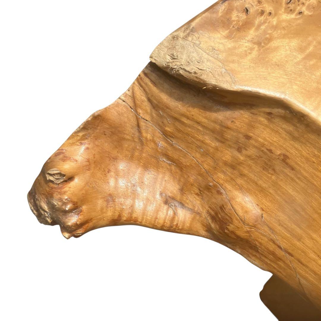 高級　一枚板　テーブル　瘤杢　重厚感のあるデザイン　座卓　花台　飾り台　天然木