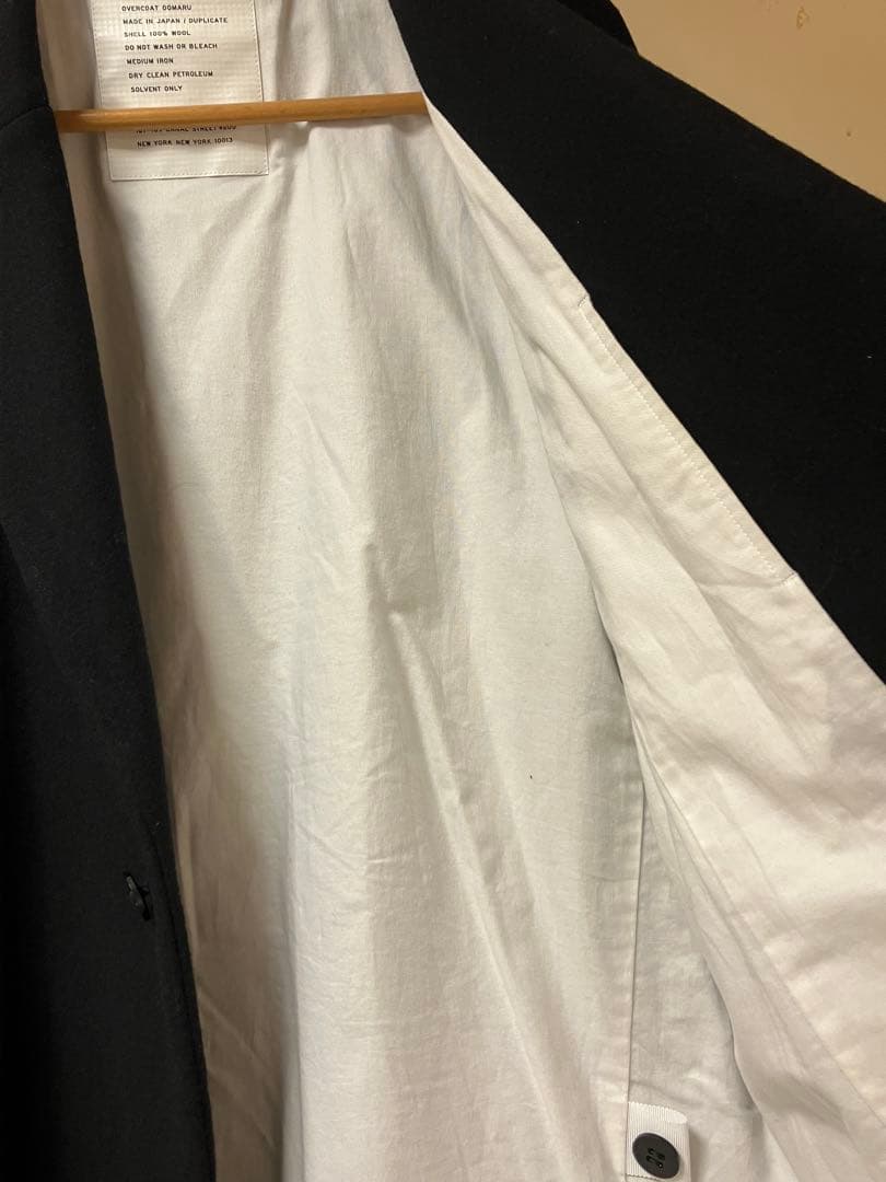 OVERCOAT ドルマンスリーブコート ノッチドラペルチェスター 1 ブラック