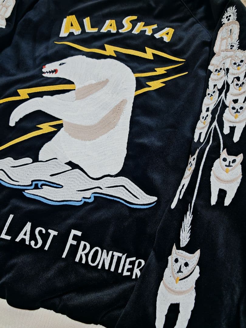 HOUSTON USA アラスカ 日本限定 別珍 スカジャン unisex
