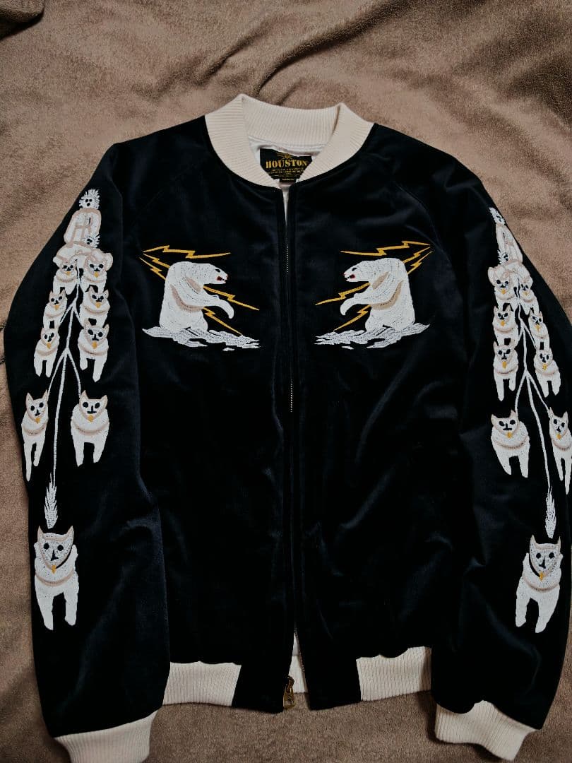 HOUSTON USA アラスカ 日本限定 別珍 スカジャン unisex