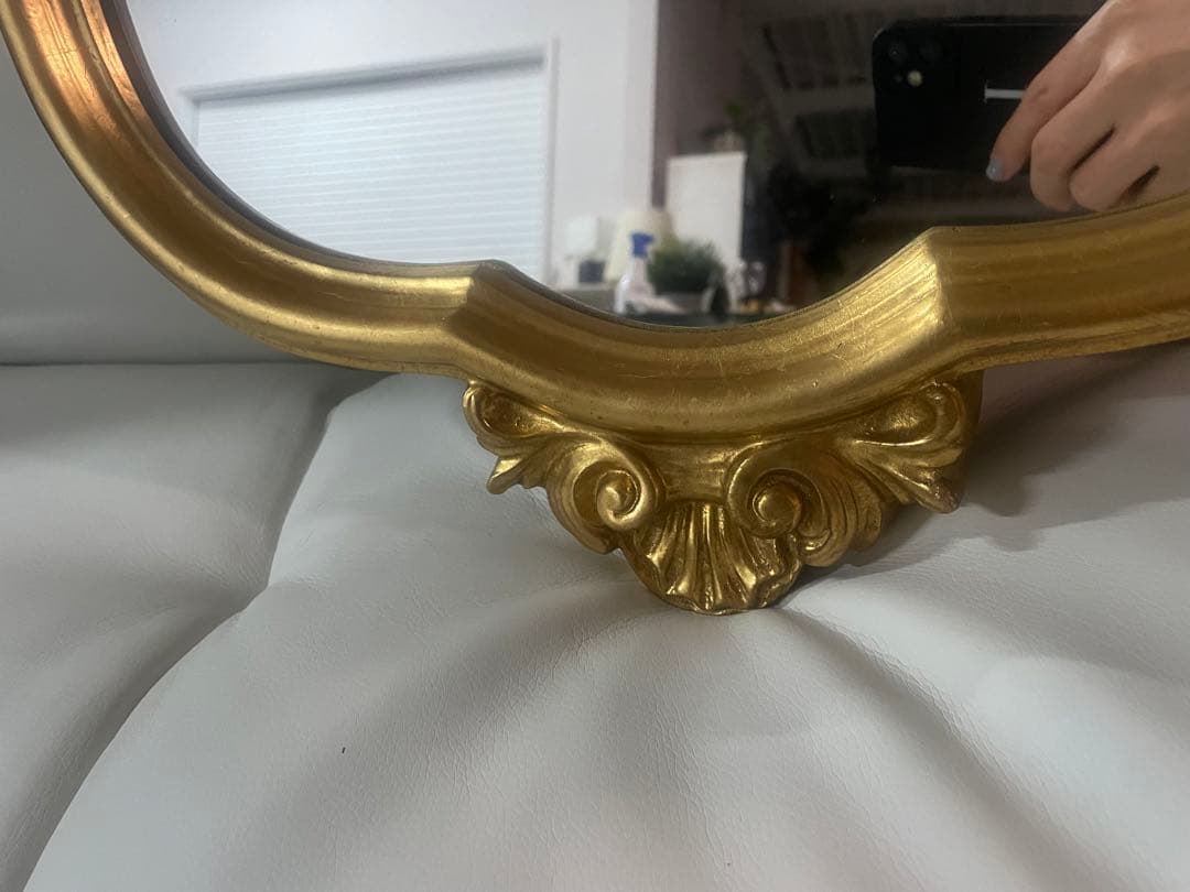 アンティーク　ゴールドミラー