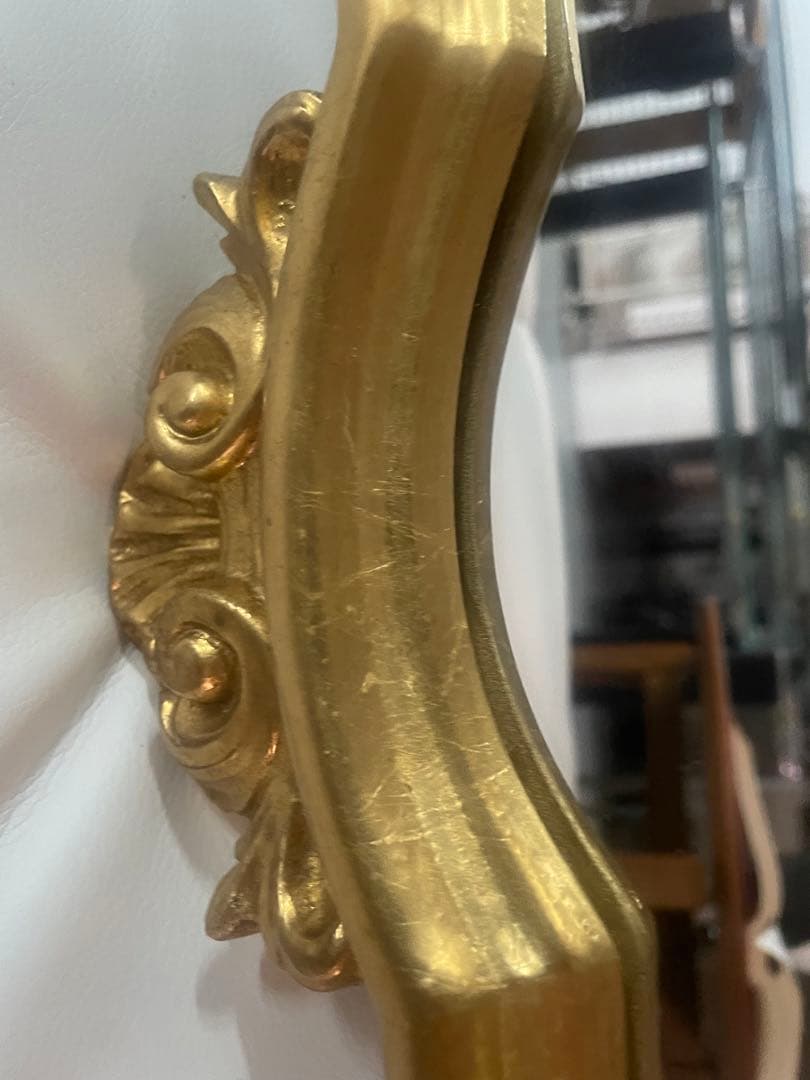 アンティーク　ゴールドミラー
