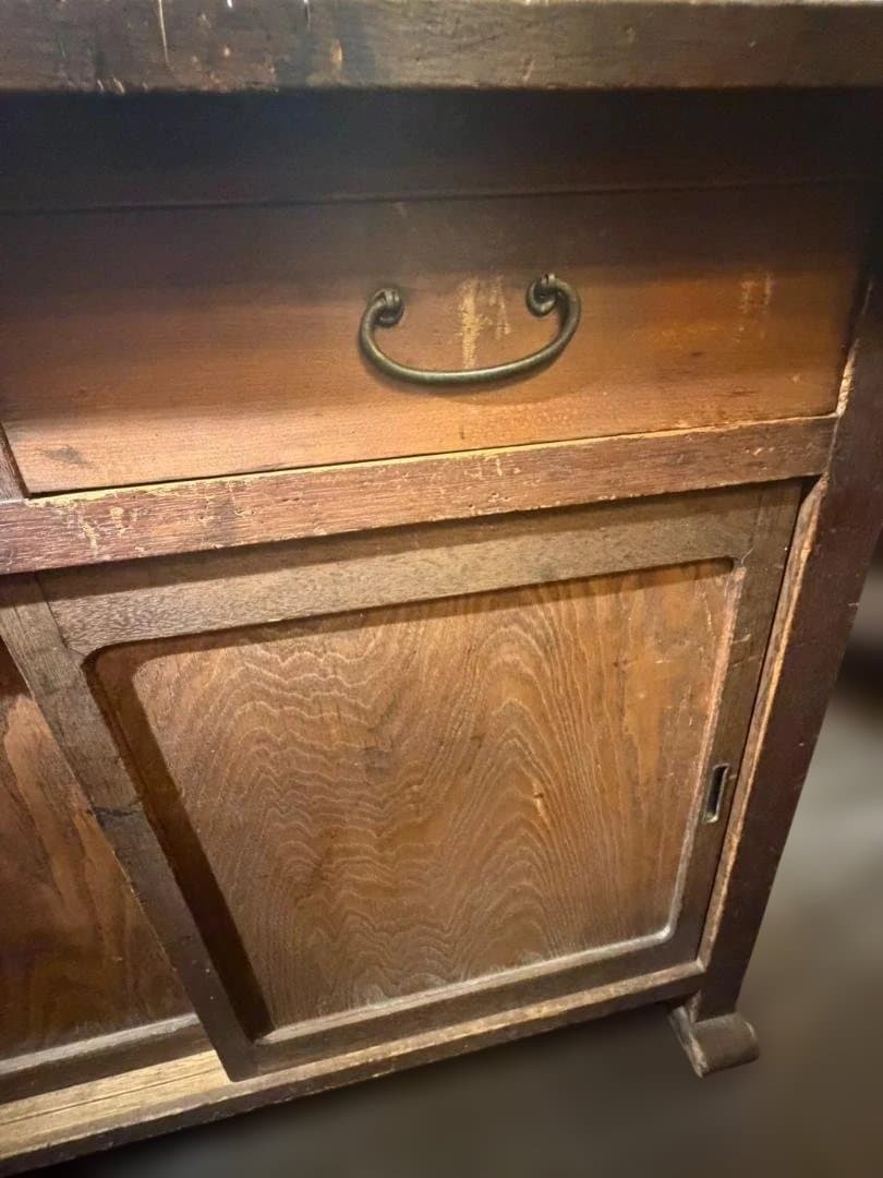 引*マ様 昭和レトロ 小学校 収納棚 木製 キャビネット 学校家具 古家具 ヴィ