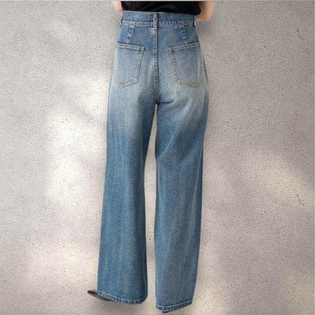 FRAY I.D ハイウエストワイドビジュー　デニムパンツ　サイズ1