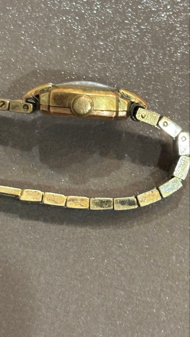 ゴ*ラ様 DEN-RO 18K 0.750 刻印 手巻き 17石 レディース