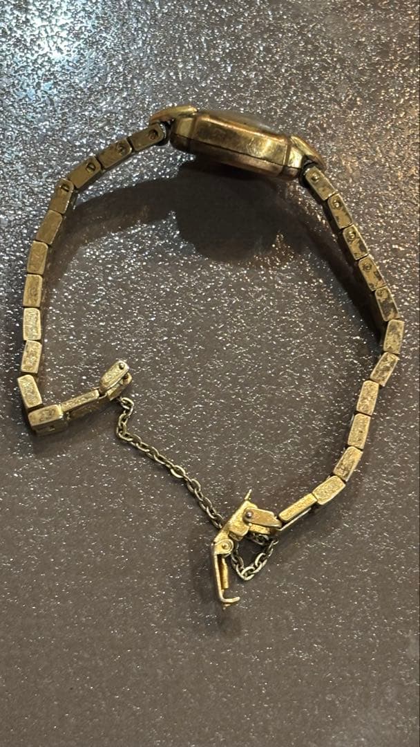 ゴ*ラ様 DEN-RO 18K 0.750 刻印 手巻き 17石 レディース