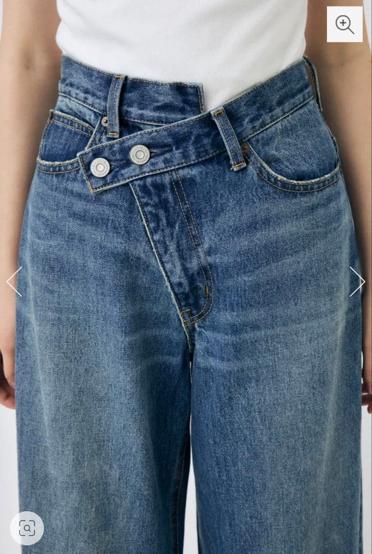 MOUSSY　クロスウエストワイドストレート