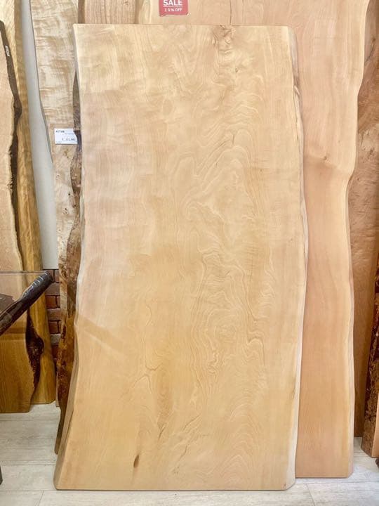 【お値下げしました♡】白栃　一枚板　ダイニングテーブル　約150センチ