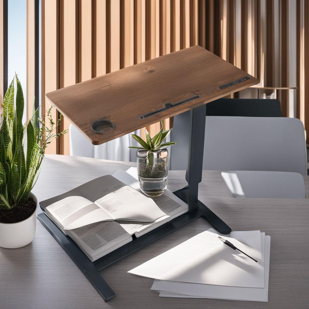 幅80cm 多機能高さ調節可能サイドテーブル デスクワーク