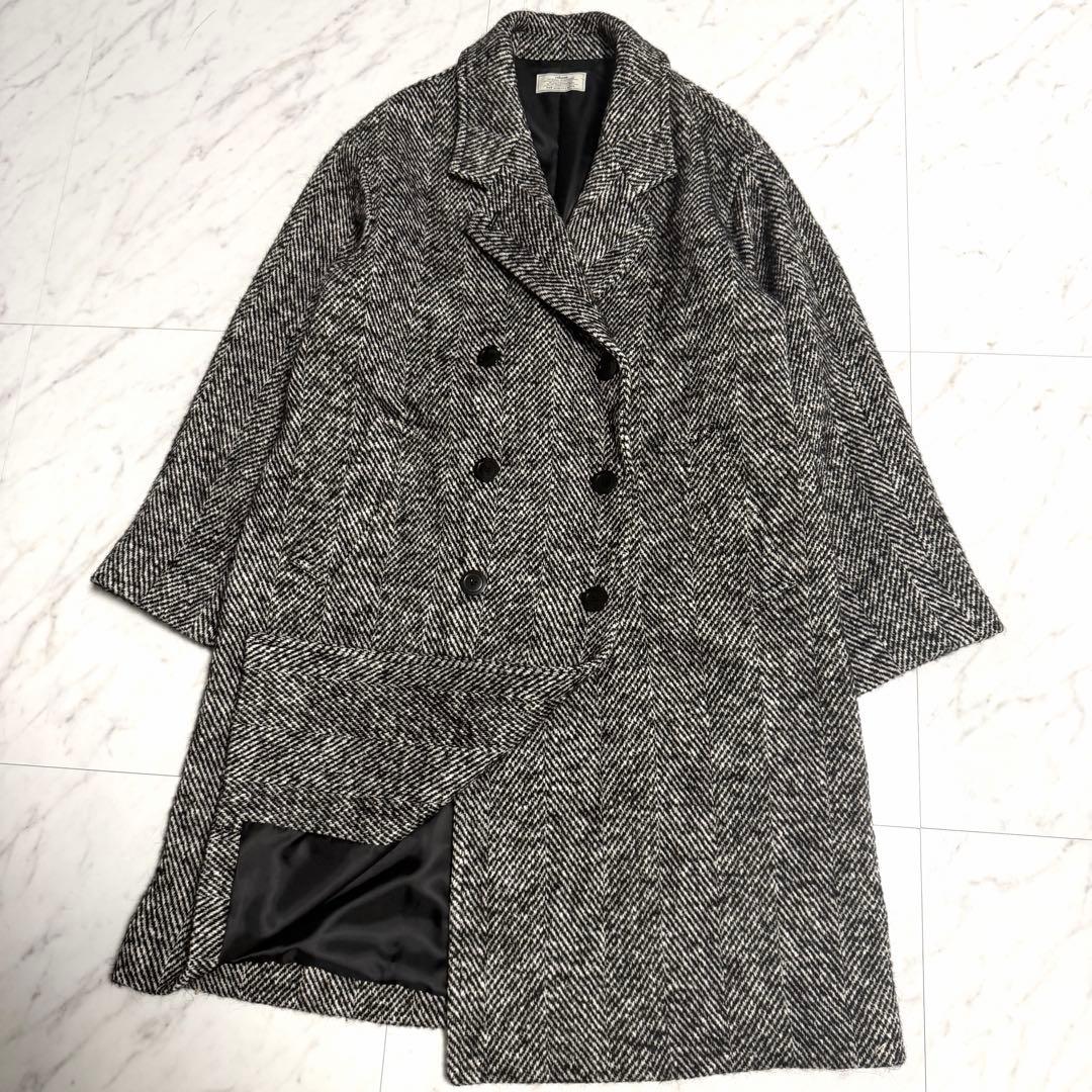 【美品】ジャーナルスタンダード BIGヘリンボーンWフロントチェスターコート