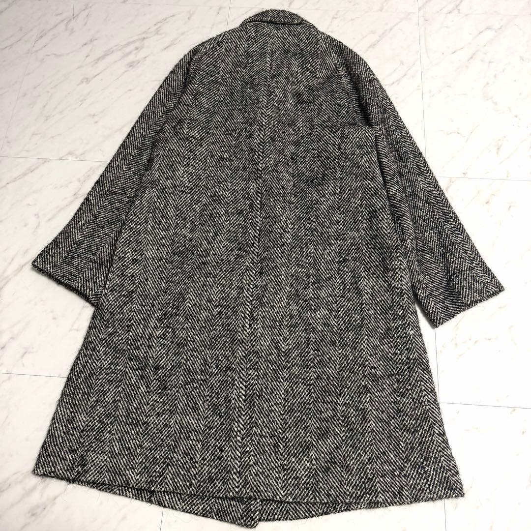 【美品】ジャーナルスタンダード BIGヘリンボーンWフロントチェスターコート