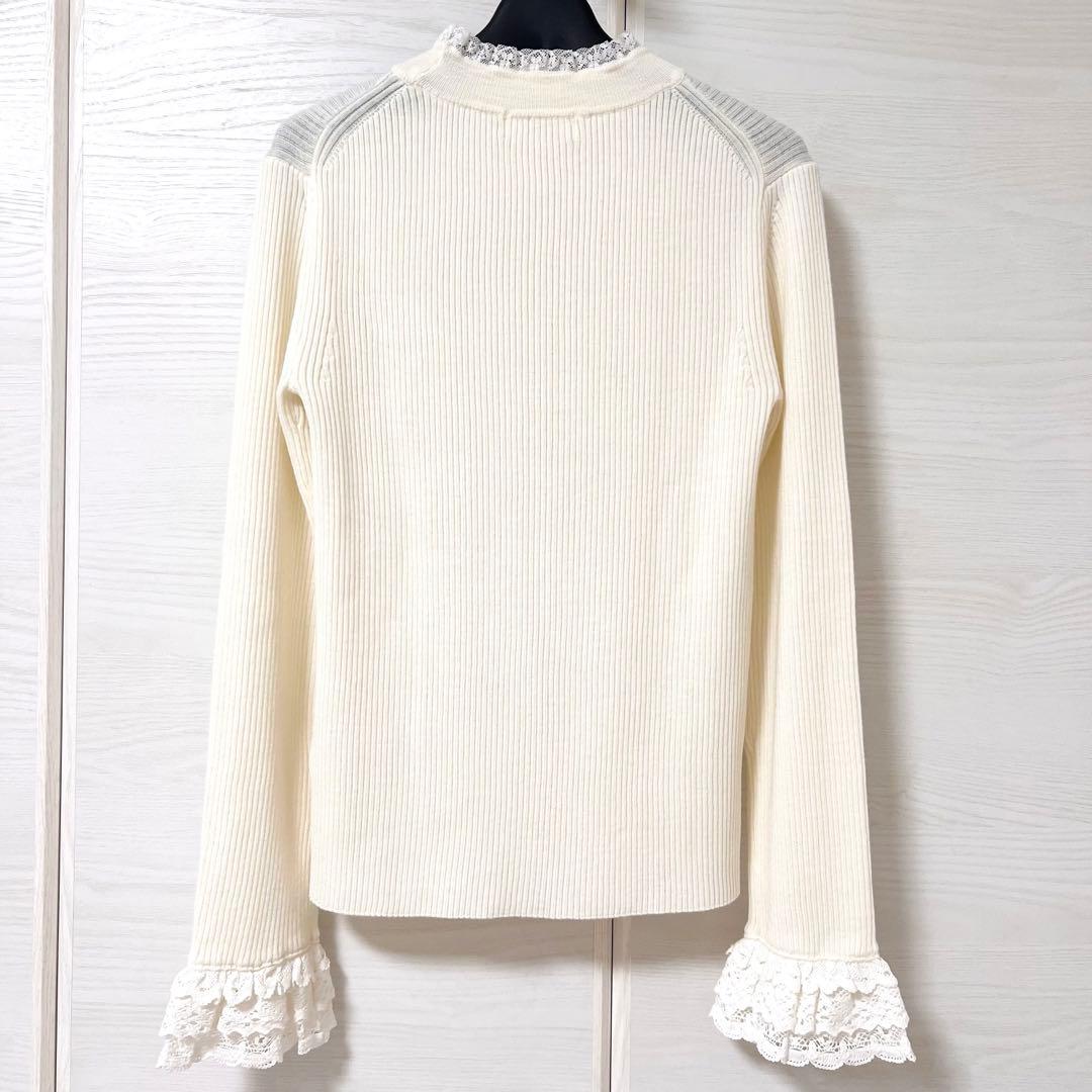 【新品】 OHGA ニット　レース付きニット
