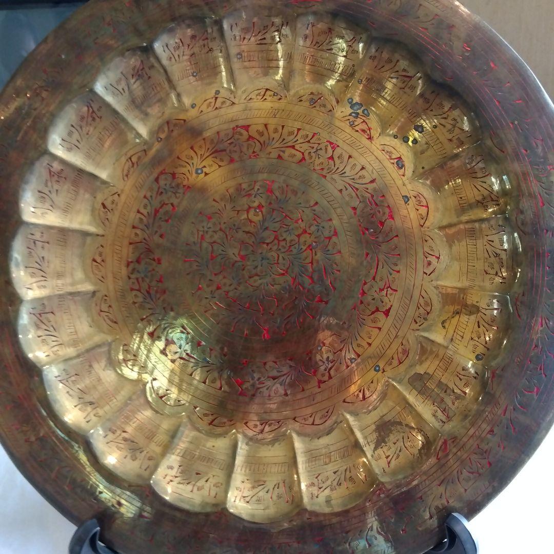 インドの絵皿　骨董品