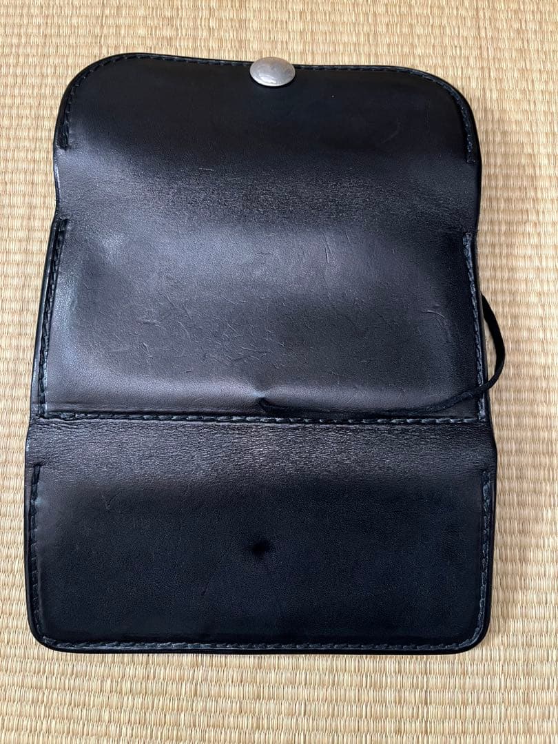 美品❗️ ゴローズ　三つ折りロングウォレット　ブラック　おまけ付き❗️