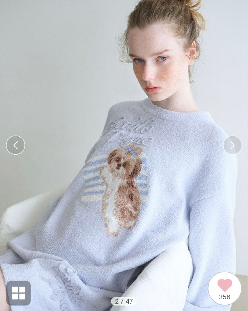 ジェラピケ シーズージャガードプルオーバー